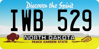 ND license plate IWB529