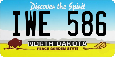 ND license plate IWE586