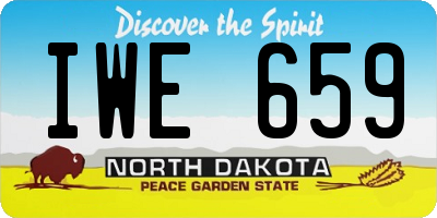 ND license plate IWE659