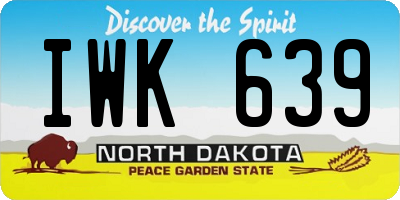 ND license plate IWK639