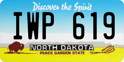 ND license plate IWP619
