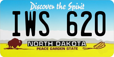 ND license plate IWS620