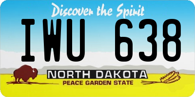 ND license plate IWU638