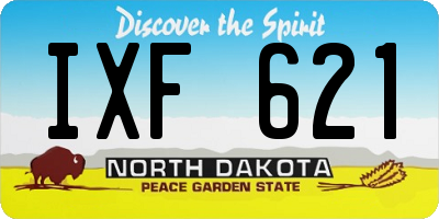 ND license plate IXF621