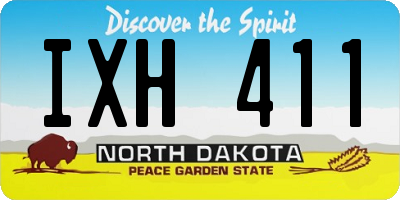 ND license plate IXH411