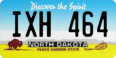 ND license plate IXH464