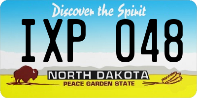 ND license plate IXP048