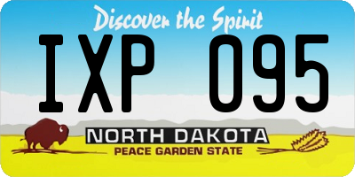 ND license plate IXP095