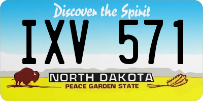 ND license plate IXV571