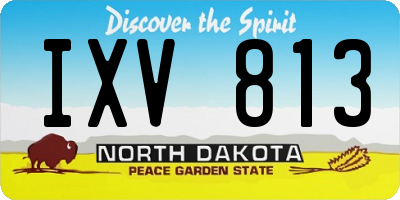 ND license plate IXV813