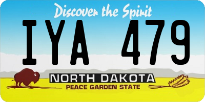 ND license plate IYA479