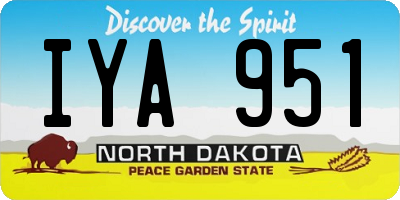ND license plate IYA951