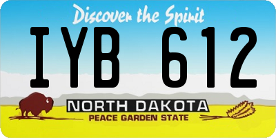 ND license plate IYB612