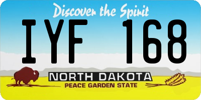 ND license plate IYF168