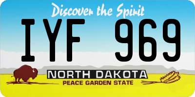ND license plate IYF969