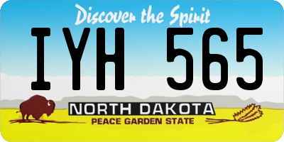 ND license plate IYH565