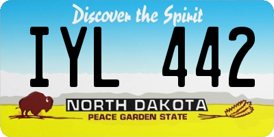 ND license plate IYL442