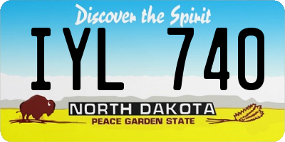 ND license plate IYL740