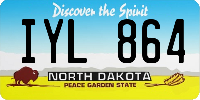 ND license plate IYL864