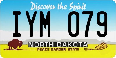 ND license plate IYM079