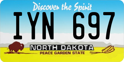 ND license plate IYN697
