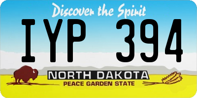 ND license plate IYP394