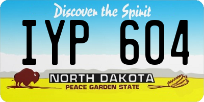 ND license plate IYP604