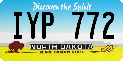 ND license plate IYP772
