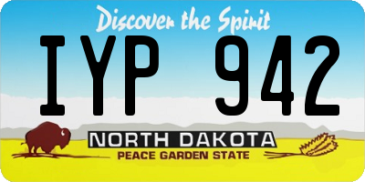 ND license plate IYP942