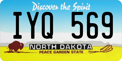 ND license plate IYQ569