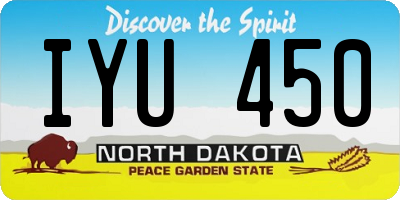ND license plate IYU450