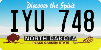 ND license plate IYU748