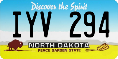 ND license plate IYV294