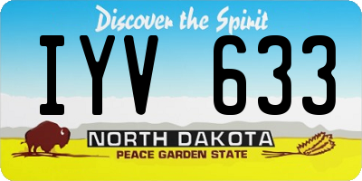 ND license plate IYV633