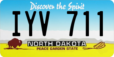 ND license plate IYV711