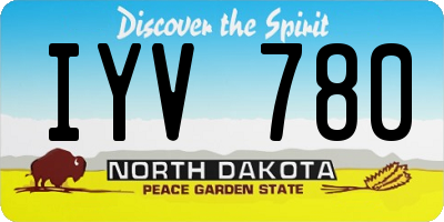 ND license plate IYV780