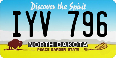 ND license plate IYV796