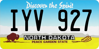 ND license plate IYV927