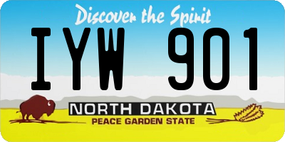 ND license plate IYW901
