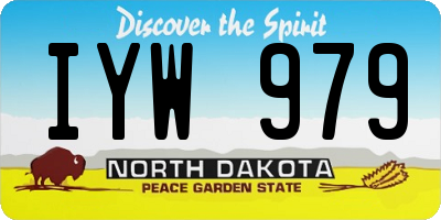 ND license plate IYW979