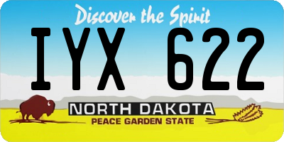 ND license plate IYX622