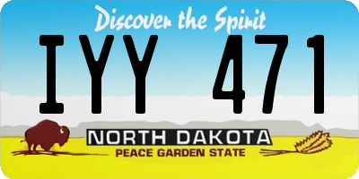 ND license plate IYY471