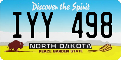 ND license plate IYY498