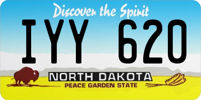 ND license plate IYY620