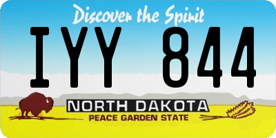 ND license plate IYY844