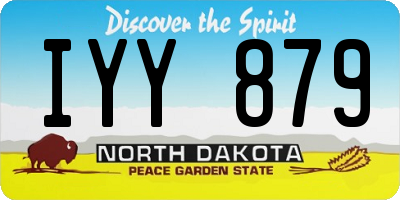ND license plate IYY879
