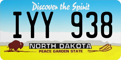 ND license plate IYY938