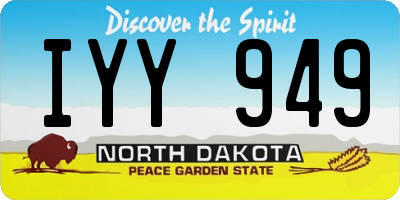 ND license plate IYY949