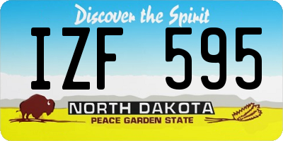 ND license plate IZF595