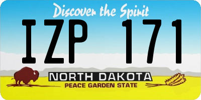 ND license plate IZP171